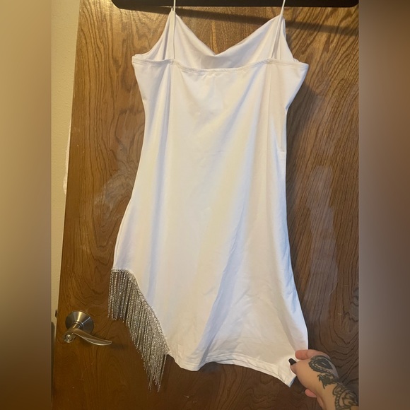 NWT Stretchy Bodycon Cocktail Dress with Diamonds - Picture 5 of 7